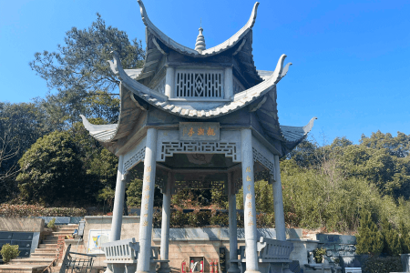 杭州钱江陵园观潮亭图